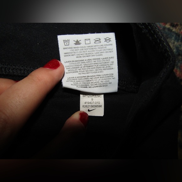 Black Nike Yoga Pants Straight Leg - Picture 2 of 5